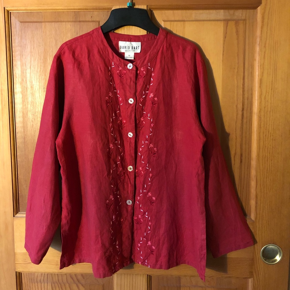 David Dart Long-Sleeve Linen Button-Up - image 1